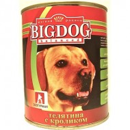 BIG DOG Телятина с кроликом 850 гр ж/б 1/9