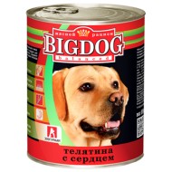 BIG DOG Телятина с сердцем 850 гр ж/б 1/9