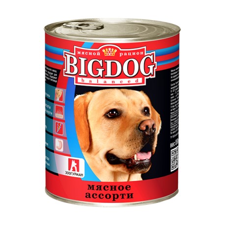 BIG DOG Телятина с овощами 850 гр ж/б