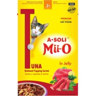A-Soli Mii-o д/кошек Красное мясо тунца с сурими в желе 80гр пауч