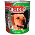 BIG DOG Индейка с белым зерном 850 гр ж/б 1/9