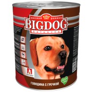 BIG DOG Говядина с гречкой 850 гр ж/б 1/9