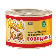 A-Soli Mii-o д/кошек ж/б 325гр Говядина 1*30