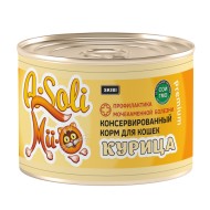 A-Soli Mii-o д/кошек ж/б 325гр Курица профилактика МКБ 1*30