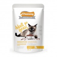 Chammy Premium д/кошек с чуствительным пищеварением с индейкой и рисом 85гр пауч