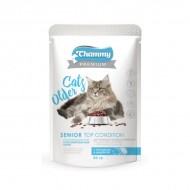 Chammy Premium д/кошек старше 8 лет с кроликом и индейкой 85гр пауч