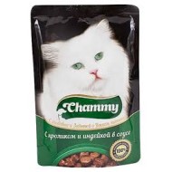 Chammy д/кошек с кроликом и индейкой в соусе 85гр пауч
