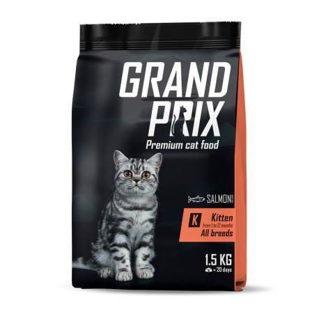 GRAND PRIX  Kitten д/котят с лососем 8 кг