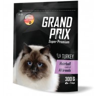 GRAND PRIX Hairball Control д/кошек выведения шерсти с индейкой 0.3 кг