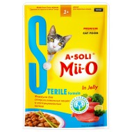 A-Soli Mii-o д/кошек Стерилы 80гр пауч