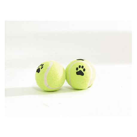 Beeztees игрушка д/собак "Мячик теннисный с отпечатками лап" желтый 6,5см 625594