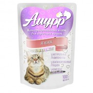 Амурр 100гр желе Ягненок д/кошек 1/24