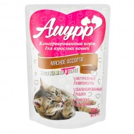 Амурр 100гр соус Мясное ассорти д/кошек 1/24