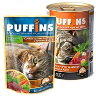Puffins picnic 85гр желе Телятина с печенью д/кошек 1/26