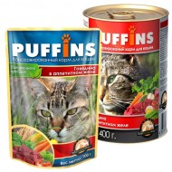 Puffins picnic 85гр желе Говядина д/кошек 1/26
