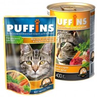 Puffins picnic 85гр желе Мясное ассорти д/кошек 1/26