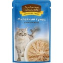 Филейный тунец в нежном желе пауч 70гр Деревенские лакомства (74500578)