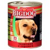 BIG DOG Телятина с сердцем 850 гр ж/б 1/9 0256