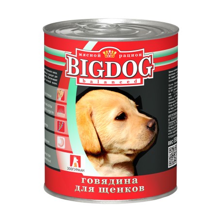 BIG DOG Щенки 850 гр ж/б
