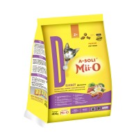 A-Soli Mii-o д/кошек "Деликатес" океан. рыба, креветка, дом. птица 0,4кг