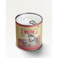 A-Soli Dog Adult д/собак ж/б 840гр "Говядина" фарш в желе 1*8