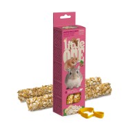 Little One Палочки для хомяков, крыс, мышей и песчанок с воздушным рисом и орехами 2*55гр