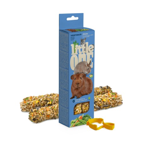 Little One Палочки для морских свинок, кроликов и шиншил с овощами 2*60гр