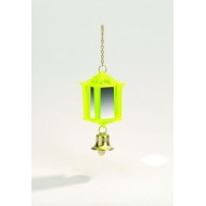 Beeztees игрушка д/птиц Фонарик заркальный с колокольчиком пластик 10*3,5см 010215