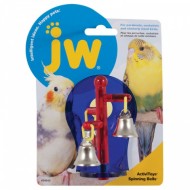 J.W. Игрушка д/птиц Крутяшиеся колокольчики, пластик Sprinning DellsToy for birds 04332