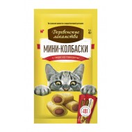 ДЛ Мини-колбаски для кошек с пюре из говядины, 4*10г (арт. 72504079)