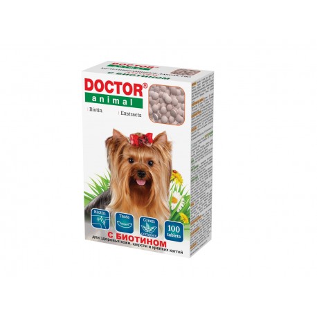 DOKTOR Animal для собак Биотин мультивит лакомство