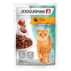 Зоогурман  консервы для кошек Утка в соусе пауч 85гр 1/30