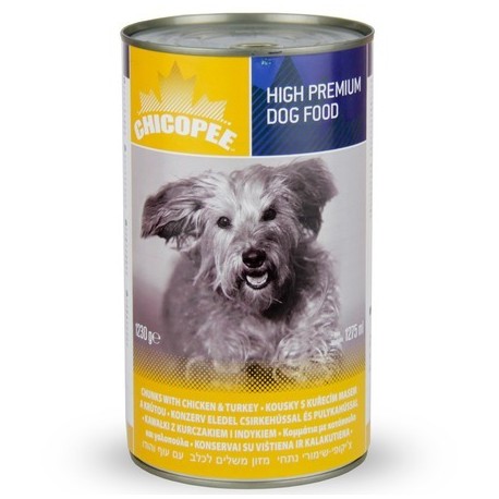 Chicopee Dog Курица,  индейка консервы 1,230 кг