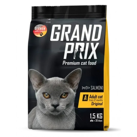GRAND PRIX Adult Original д/кошек с лососем 1,5 кг