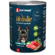Holistic д/собак Перепелка с рисом и цукини ж/б 350гр