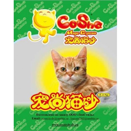 ЗооСтиль CoSha 4л  Nature CRYSTALS (силикагель) 1/8