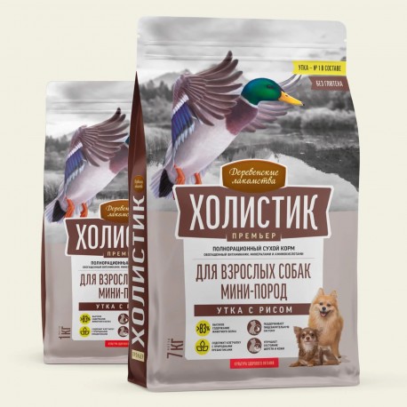 ДЛ Холистик Премьер, д/соб. мини-пород «Утка с рисом», 3кг (арт.79213300)