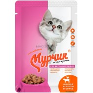 Мурчик д/кошек мясное ассорти в соусе 85гр пауч