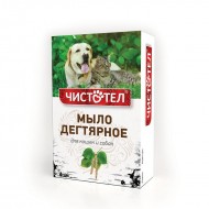 Мыло дегтярное от блох и клещей Чистотел 80гр