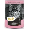 Тasty д/кошек 85г с телятиной, ягненком и овощами в желе, пауч 1/28