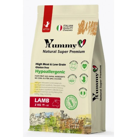 Yummy Linea д/котят  с ягненком 2кг