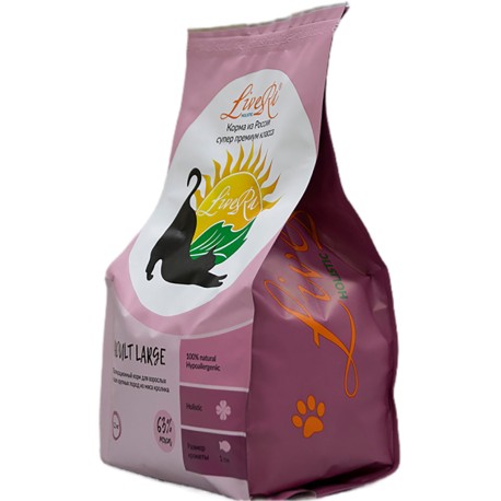 LiveRa Adult Large д/взрослых кошек крупных пород 3,5 кг