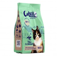CatVill сухой корм для стерилизованных кошек утка с клюквой 0,4 кг