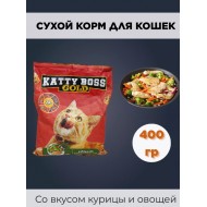КЭТТИ Босс Голд д/кошек Курица и овощи 0,4кг