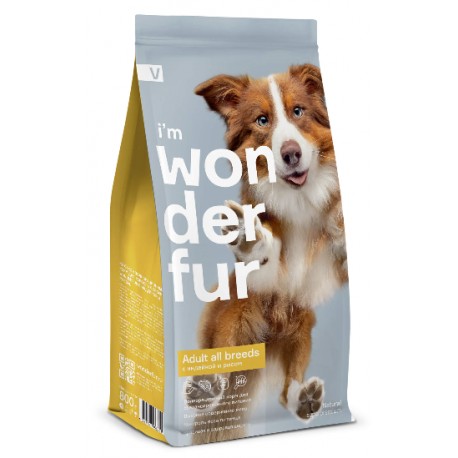 Wonderfur для собак с индейкой, 800г.