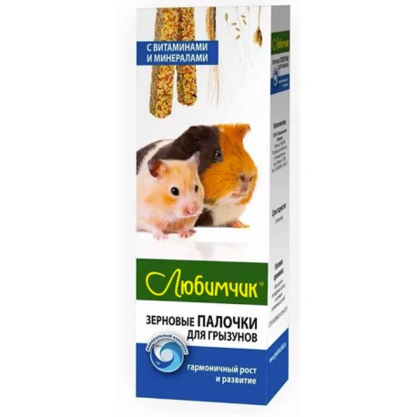 Любимчик Зерновая палочка д/грыз. витам.-минер. 2шт*18 0269
