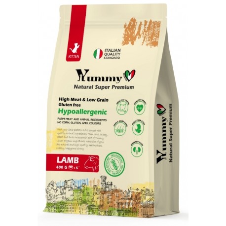 Yummy Linea д/котят  с ягненком 0,4 кг