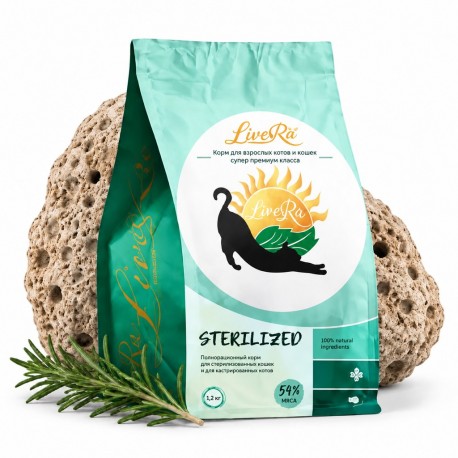 LiveRa Sterilized д/к Домашняя птица 1,2кг