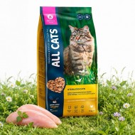 All Cats д/взрослых стерилизованных кошек с курицей 2,4кг