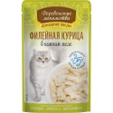 Филейная курица в нежном желе пауч 70гр Деревенские лакомства (74500615)